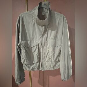 Yogalicious Women's Light Gray Utility Jacket